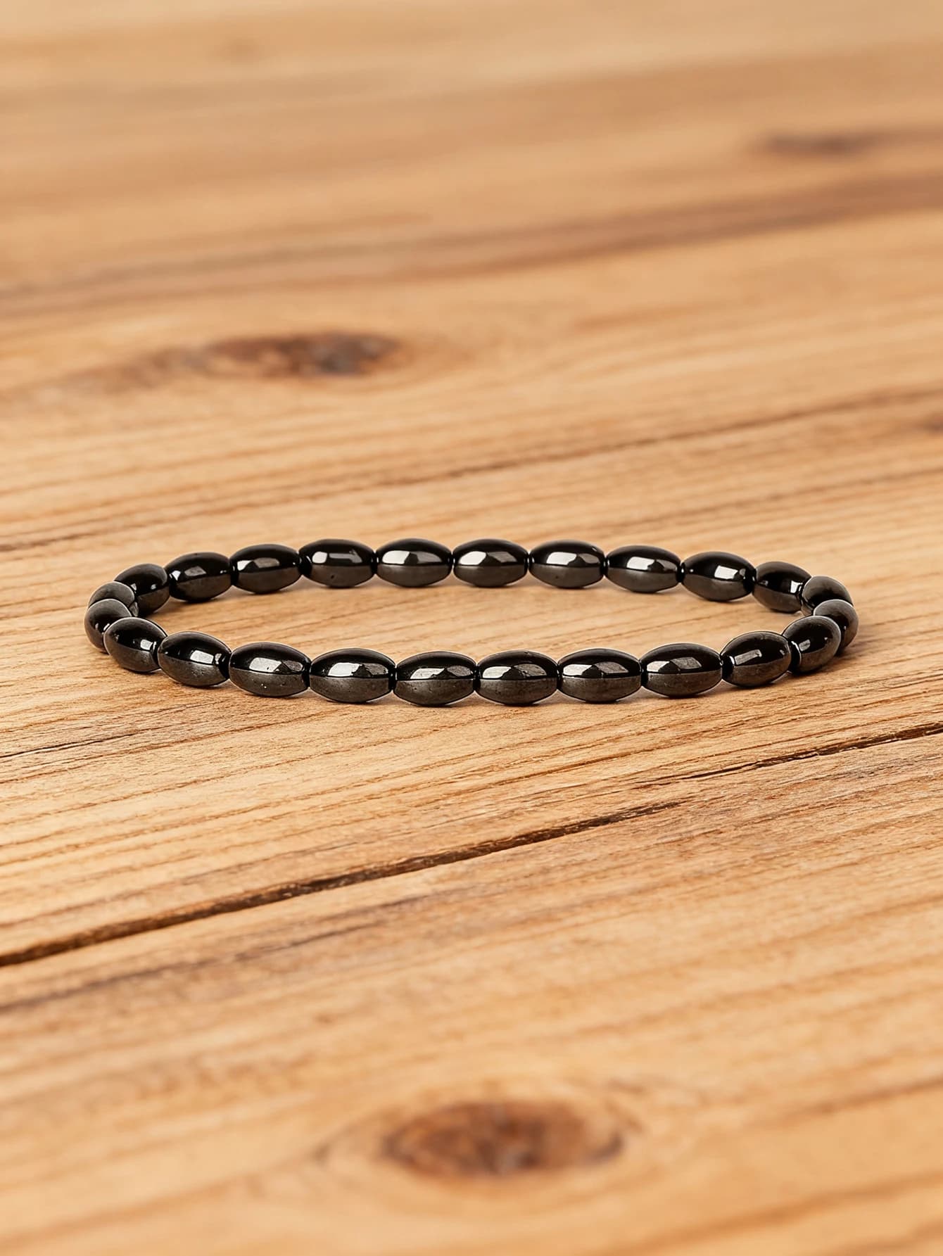 Bracelet en pierre naturelle, perle d'hématite, bijoux en pierres précieuses pour la Protection de l