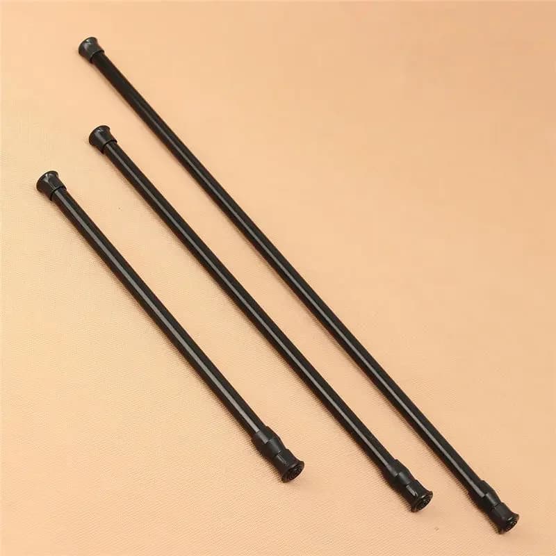 Noir nouveauté extensible réglable ressort Tension tige Rail pôle fenêtre rideau rideau de douche ga