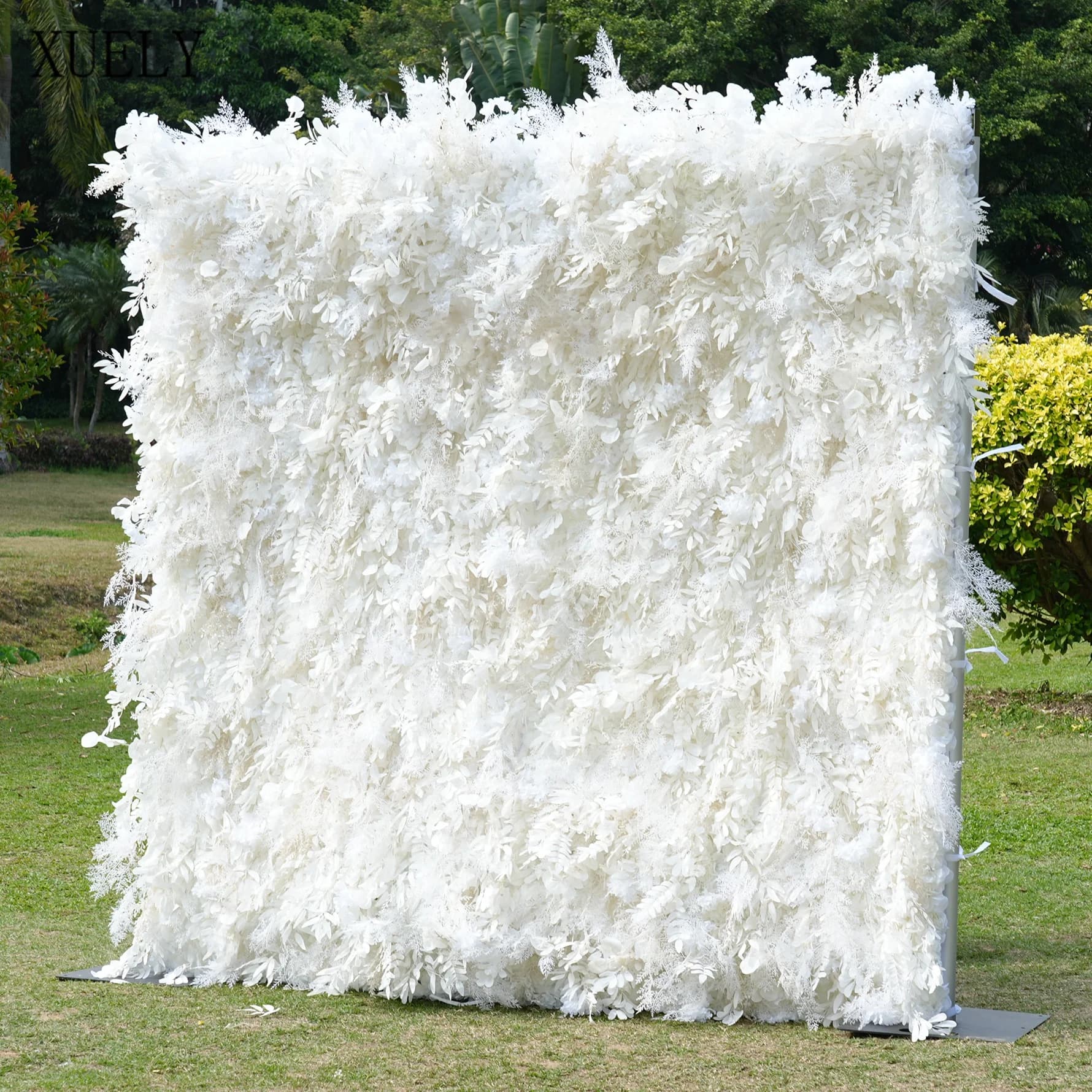 XUELY X8055 Mur de fleurs artificielles en tissu enroulable