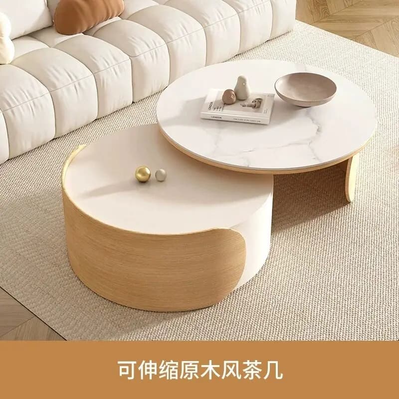 Tables basses européennes de rangement, esthétique de luxe, style italien moderne, table basse vinta