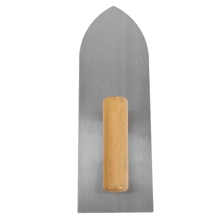 Truelle à plâtrer 28*10cm avec manche en bois, outil de finition pour murs et sols en béton, pour travaux de lissage du ciment