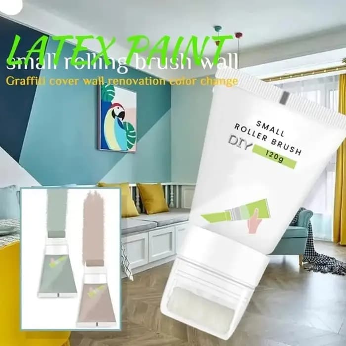 Petite Brosse à Rouler en Latex pour Réparation Murale, Rouleau à Pâte, vaccage Rapide, Crème, Fournitures Ménagers
