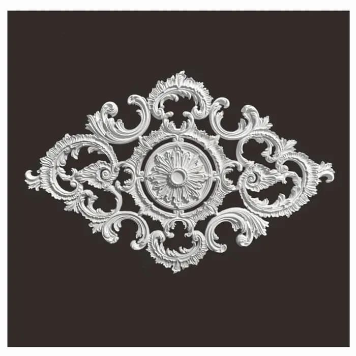 Moulage mural de plafond en polyuréthane, Rosette décorative, plaque de Base de lampe pendante Rose,