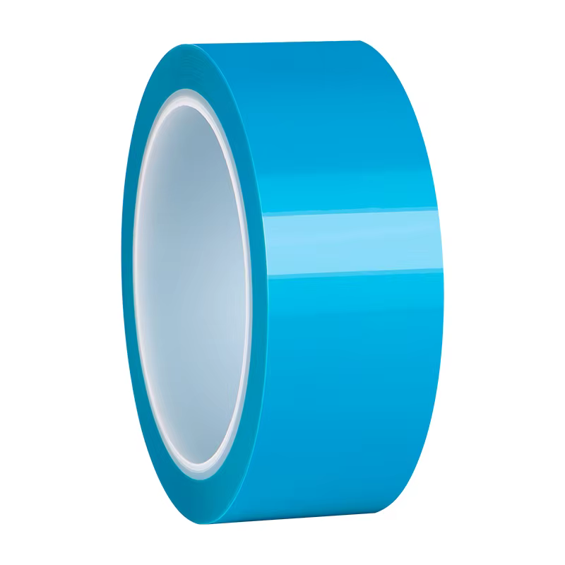 Rouleau de ruban adhésif fixe bleu PET pour réfrigérateur, 50 m/rouleau, pour climatiseur sans trace