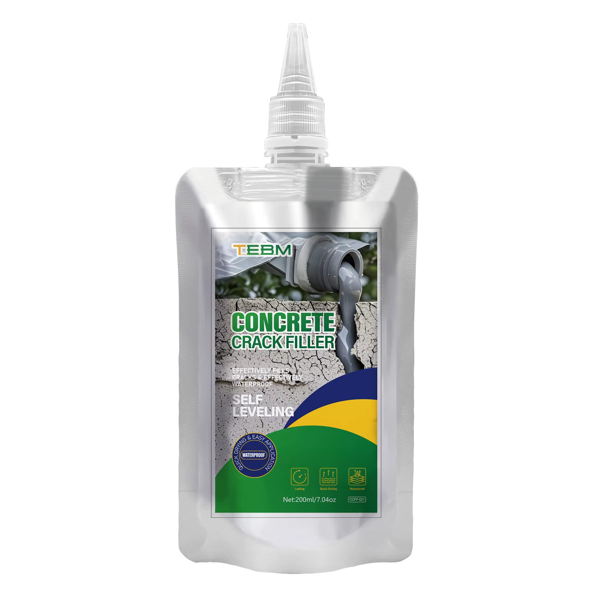 Mastic auto-nivelant pour fissures de béton, étanche, pour la réparation et l'étanchéité des allées 