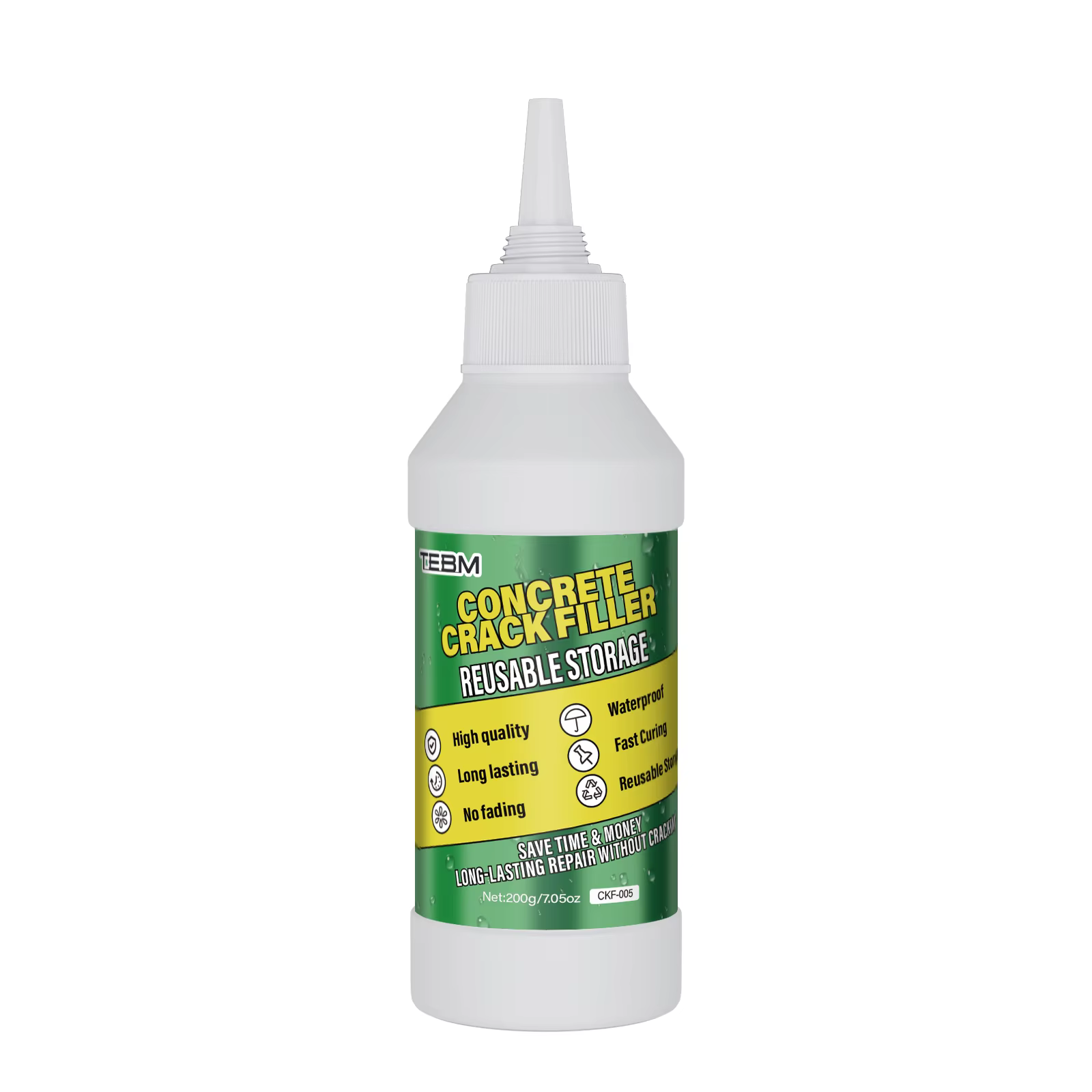Mastic pour fissures de béton — Scellant de réparation flexible et agent de réparation imperméable p