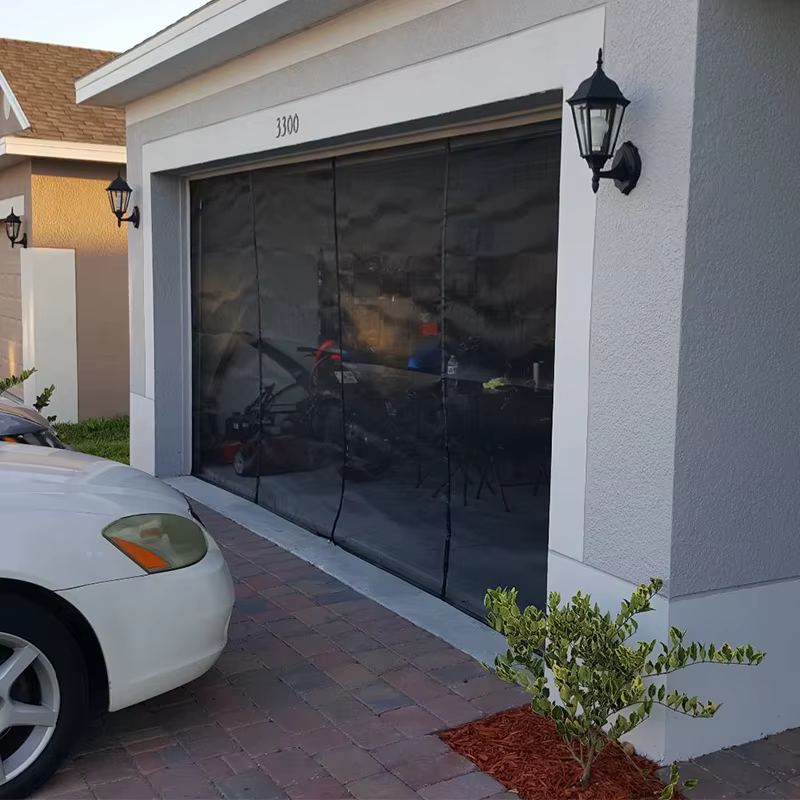 Rideau de porte de Garage magnétique de grande taille, moustiquaire de taille personnalisée, écran a