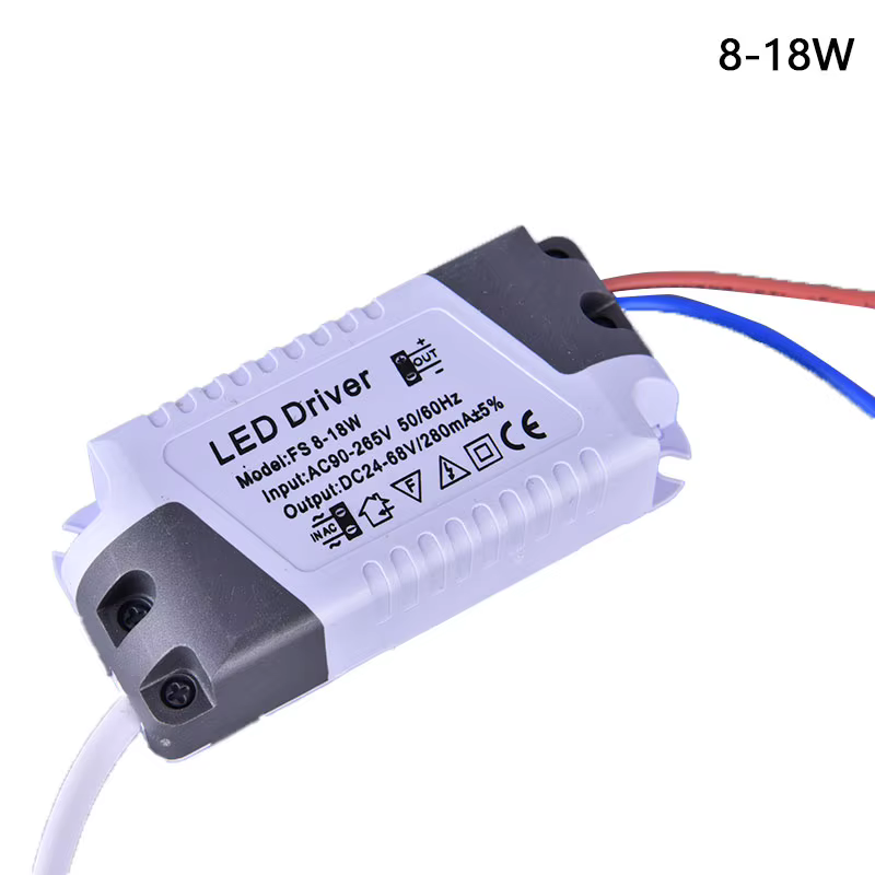 Pilote d'alimentation LED 8/12/15/18/21W, transformateur à intensité variable, lumière LED étanche, 