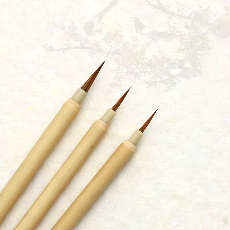 Pinceaux de calligraphie chinoise, peinture à l'huile d'interconnexion chinoise, pinceaux de ligne f