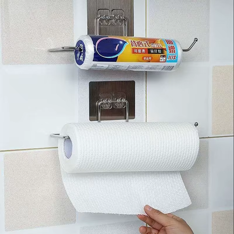 1/2pcs Porte-Papier Hygiénique Suspendu pour Salle de Bain et Cuisine, Porte-Mouchoirs, Porte-Servie