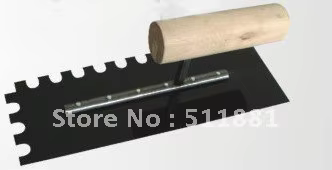NCCTEC truelle crantée dents 10 mm x 10 mm manche en bois