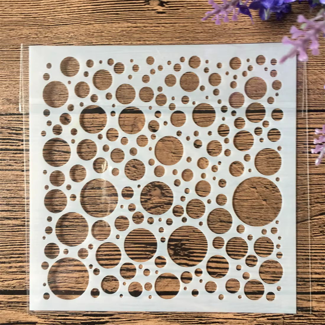 13 cm bulle point cercle bricolage artisanat superposition pochoirs peinture Scrapbooking estampage 