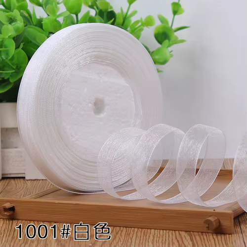 Rubans Organza pour Noël, fête de mariage, décoration de vacances, emballage cadeau, bricolage, acce