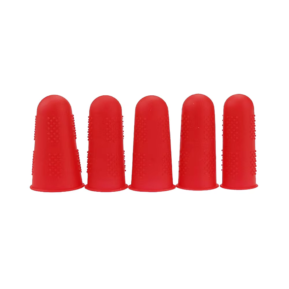 Silicone World – manchon de protection pour doigts en silicone, 5 pièces, anti-coupure, résistant à 