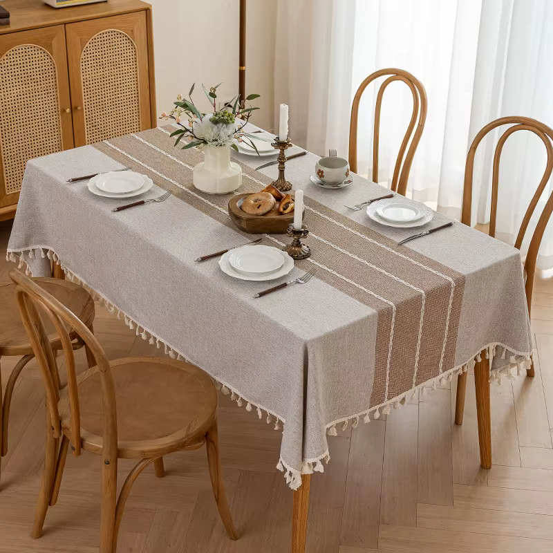 Décoration de Table basse de cuisine, couverture de Table imperméable pour salle à manger, nappe jap
