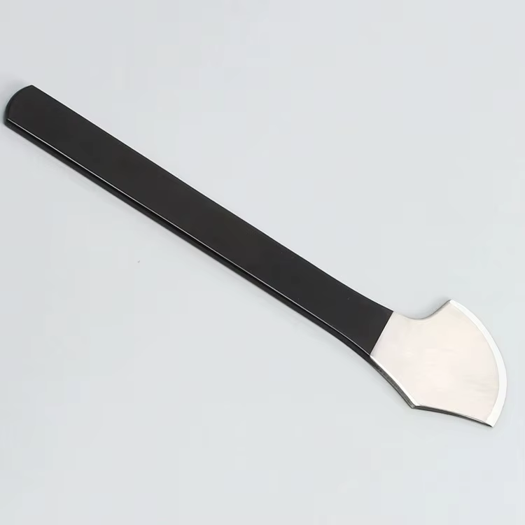 Couteau à découper le cuir, manche en bois de 150mm, outil d'artisanat du cuir en acier inoxydable p