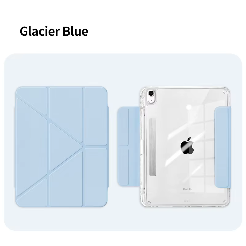 Étui pour iPad Air! Protection magnétique détachable robuste, protection intégrale transparente, emp