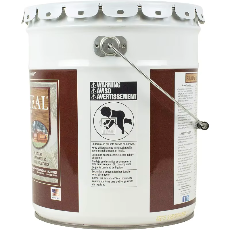 Teinture extérieure et scelleuse pour bois, 5 gallons, noyer foncé