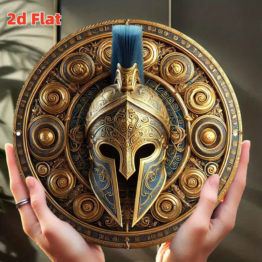 [Golden War God Shield] Bouclier plat 2D Golden War God |   Puissance de la mythologie nordique |   