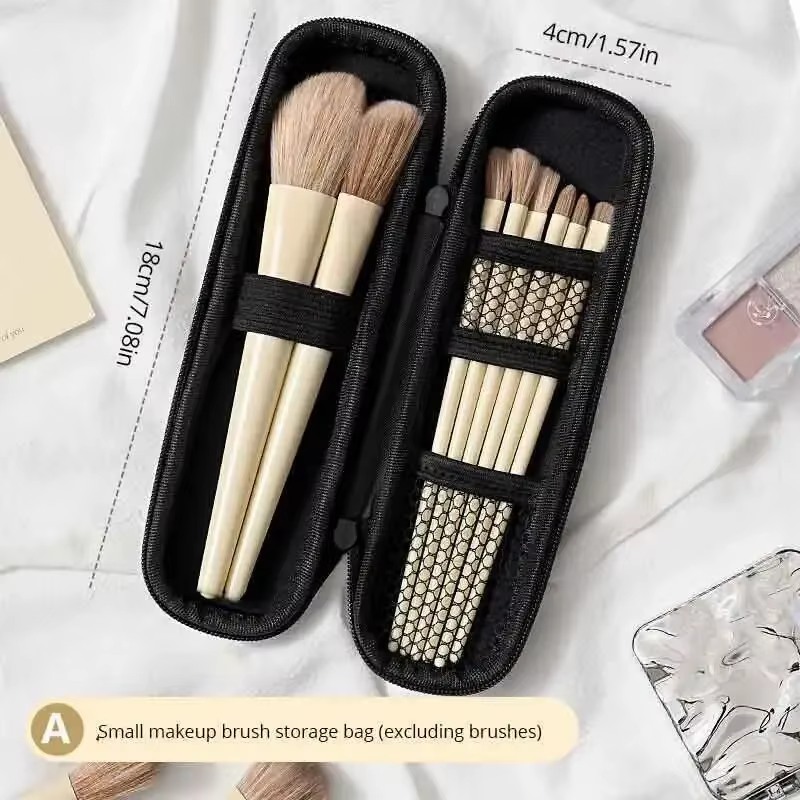 Trousse de Voyage pour Pinceaux de Maquillage, Sac Cosmétique, Organisateur de Rouge à Lèvres et Sty