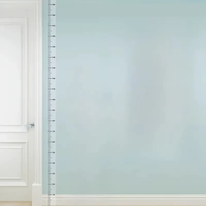 Carte de mesure de hauteur murale de 2 m – Matériau PC durable et facile à lire, inscriptible et amo