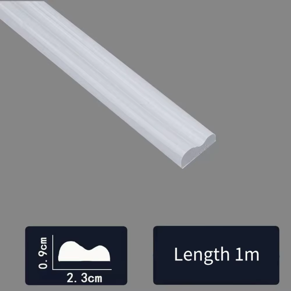 Rouleau de bande décorative auto-adhésive en PVC, 1m/rouleau, Flexible et pliable pour murs, sols, a