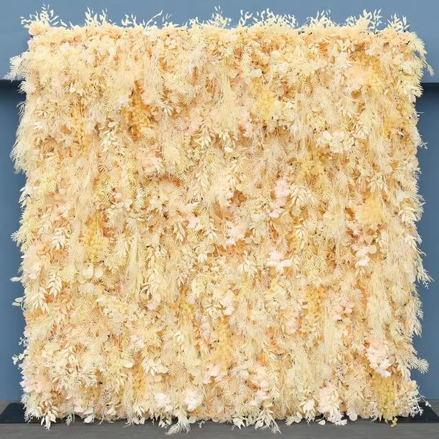 Mur de fleurs artificielles Angela Flower A8055, arrangement floral en tissu, rideau floral, décorat
