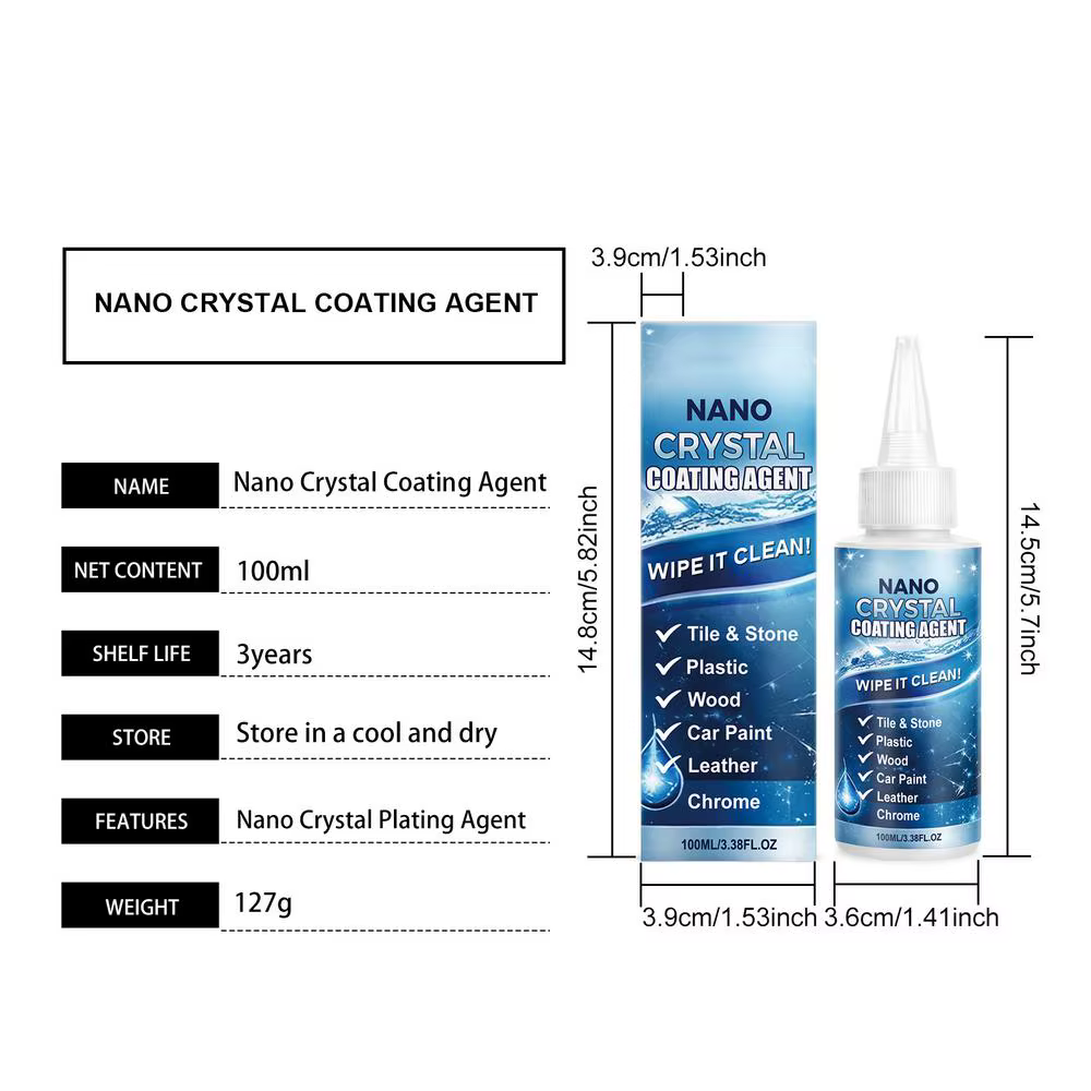 Revêtement en pierre nanocristalline 100 ml, agent de polissage pour granit, scellant céramique et a