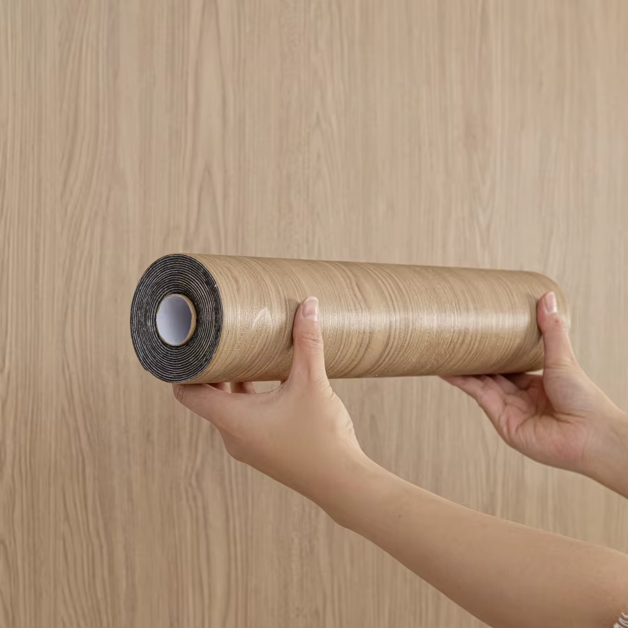 Sxp-1/2 rouleaux d'autocollants muraux auto-adhésifs, rouleaux auto-adhésifs Wood Mars, prêts à pele