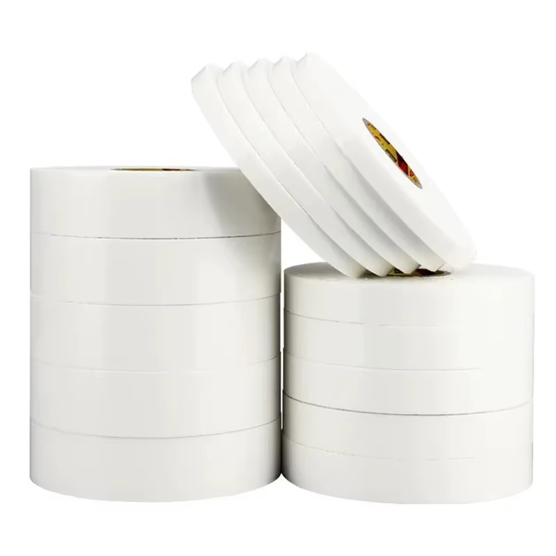 Rubans adhésifs en mousse Double face en éponge blanche, pour montage du tampon de fixation, collant