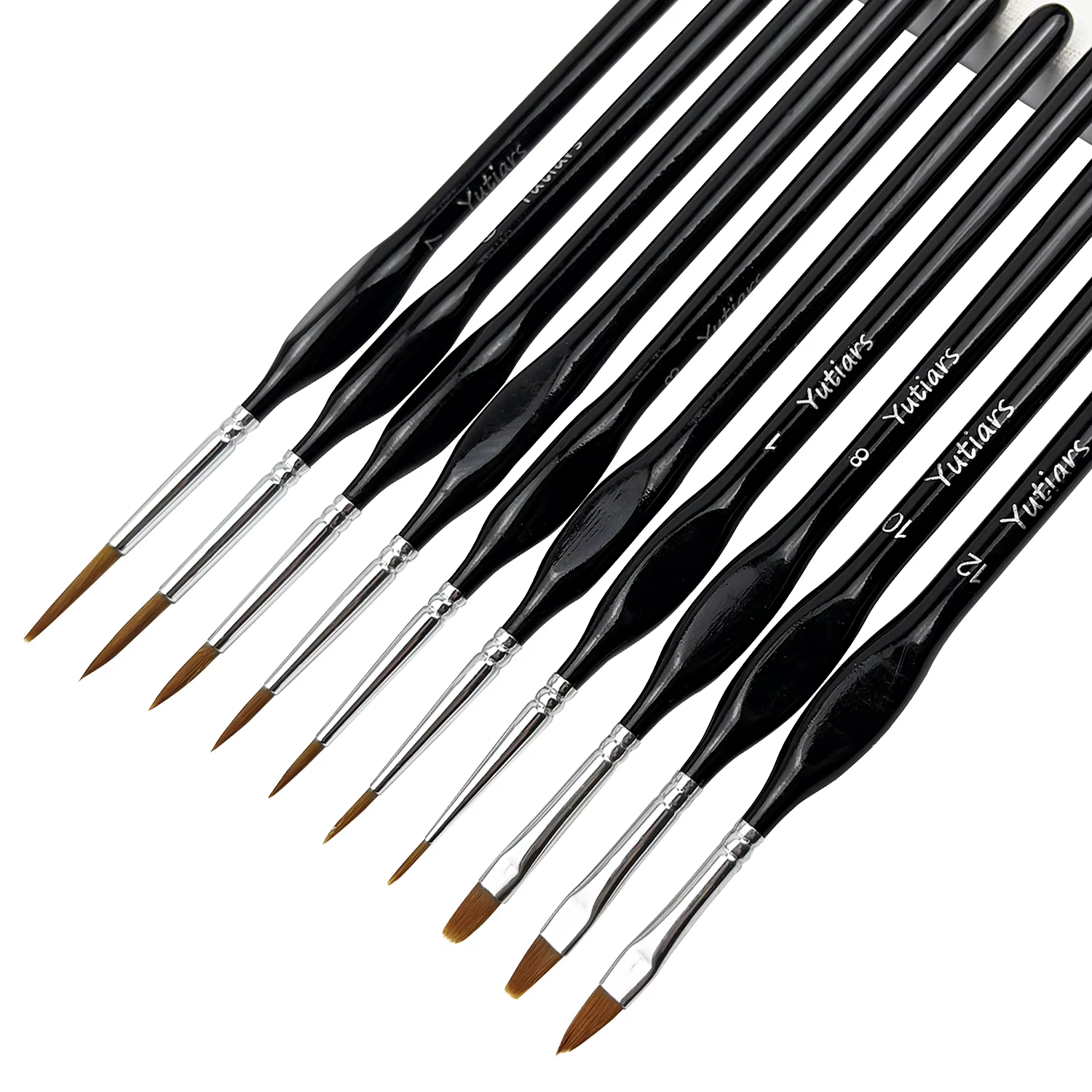 Pinceaux miniatures Drybrush-13pcs ensemble de pinceaux à peinture Micro détail, petits pinceaux à d
