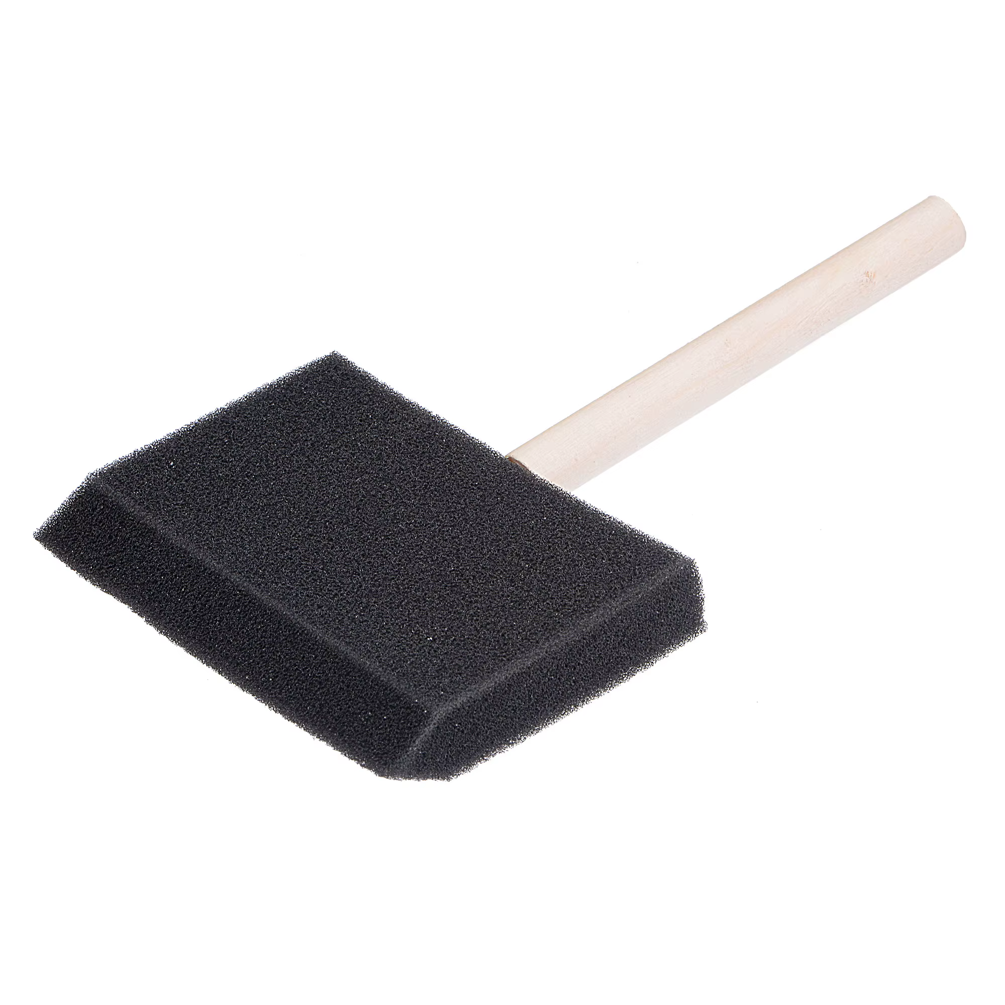 Uxcell – pinceaux à peinture en mousse, 4 pouces, avec bord biseauté, manche en bois, brosse éponge 