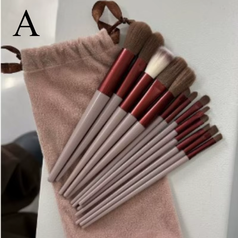 Ensemble de pinceaux de maquillage professionnels, 13 pièces, pinceaux cosmétiques doux et moelleux 