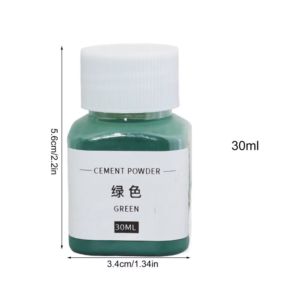 Colorant de couleur de béton en poudre de ciment 30ml, pigment de gypse pour plâtre, mastic, jointoi