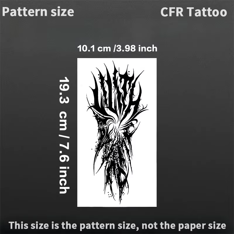 Tatouages Temporaires pour Homme, Faux Tatouage Sexy, Imperméable, Dos de la Main, Bras, Vaporisateu