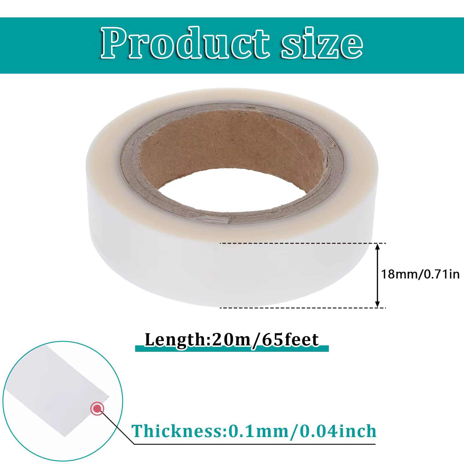 Rouleau de ruban d'étanchéité pour couture, 20 m/rouleau, 18/20/22mm, thermofusible, tissu enduit PU