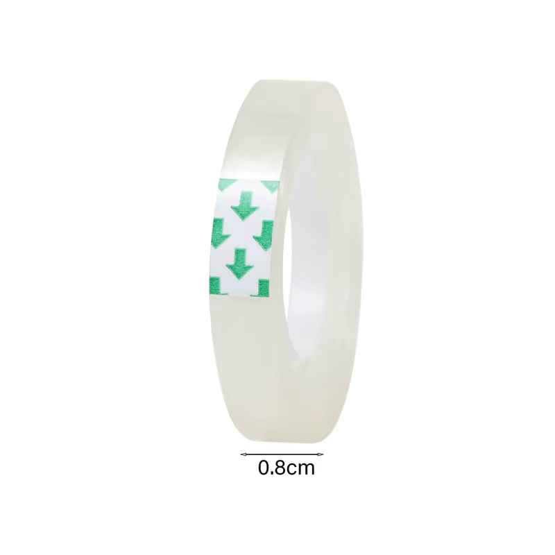 Rouleau de ruban adhésif Transparent, 20 à 1, 0.8cm, 1.2cm, 1.8cm de largeur, ruban d'étanchéité Tra