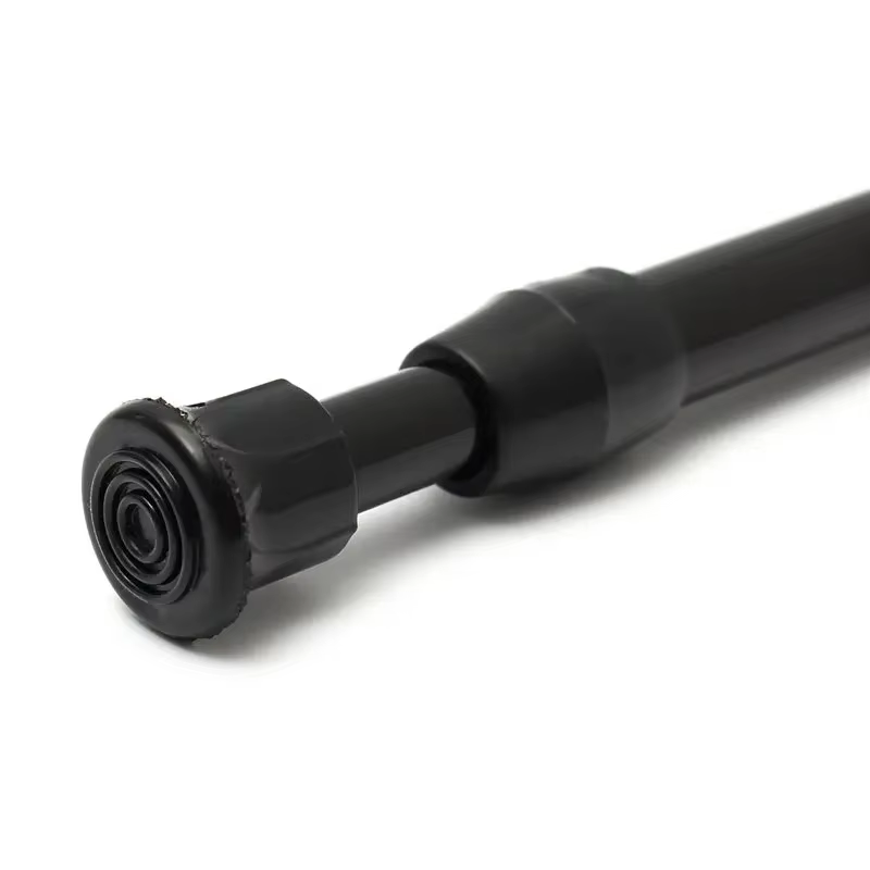 Noir nouveauté extensible réglable ressort Tension tige Rail pôle fenêtre rideau rideau de douche ga