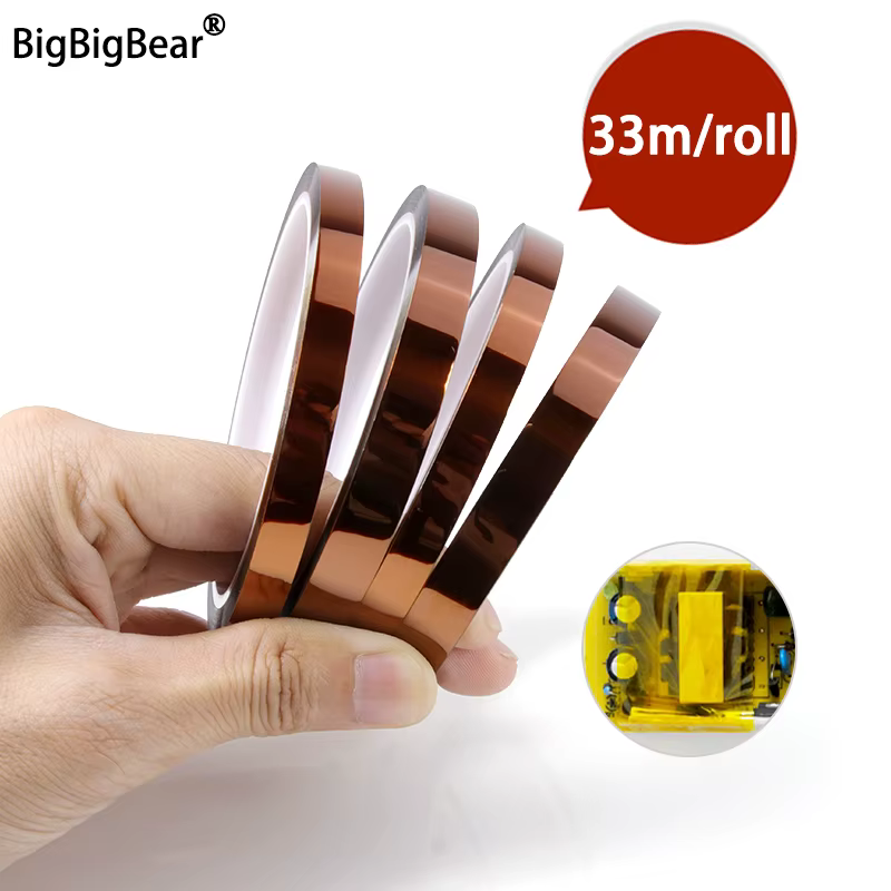 Bandes adhésives en Polyimide, largeur 3-100mm, isolation thermique, Protection des panneaux électro