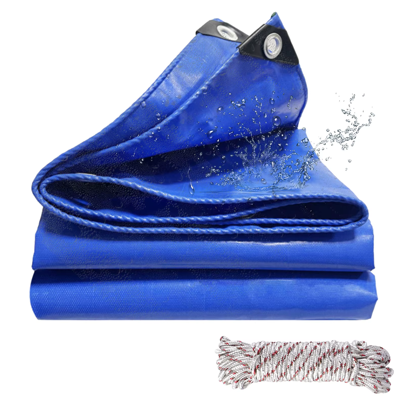 TarLII-Couverture de bâche en PVC extra imperméable, avec œillets renforcés, pour meubles, couvertur