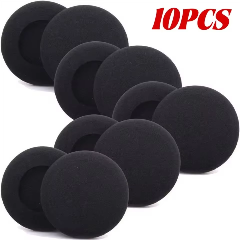 Coussinets d'oreille en mousse épaisse pour écouteurs, housse de coussin de remplacement en éponge,