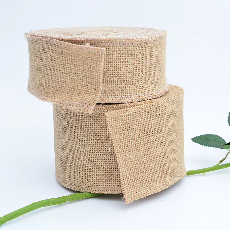 Rubans en toile de Jute de 2 mètres, bricolage artisanat tissu mariage fête d'anniversaire noël Hall