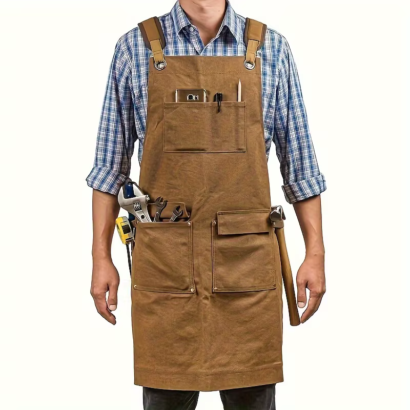 Bonne toile de coton épaissie de haute qualité été tablier imperméable restauration boutique cuisine