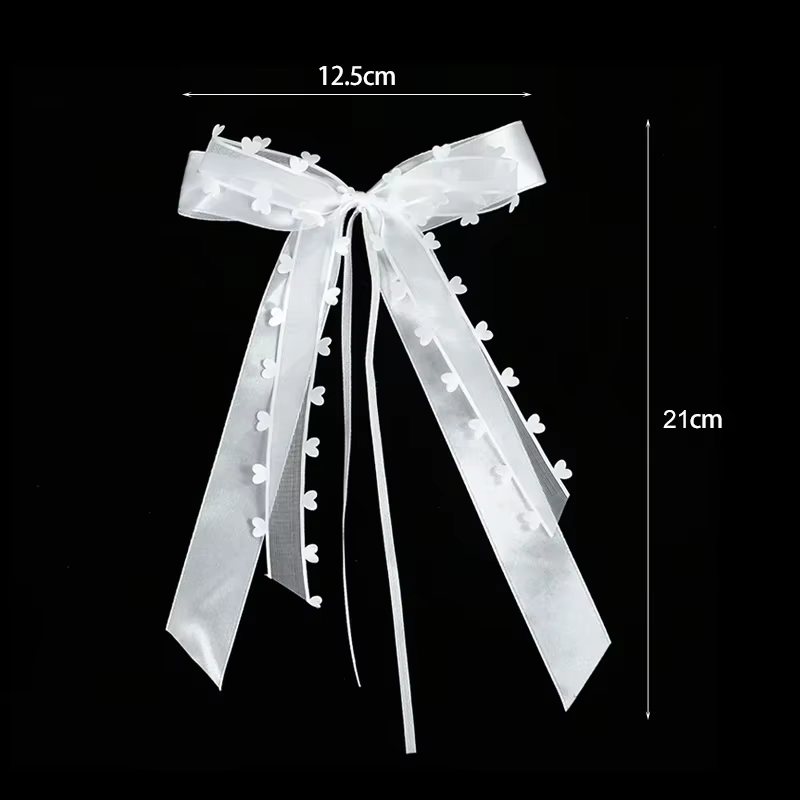 10-30 pièces Nœuds de mariage en ruban blanc, décoration pour voitures et chaises de mariage, DIY, b