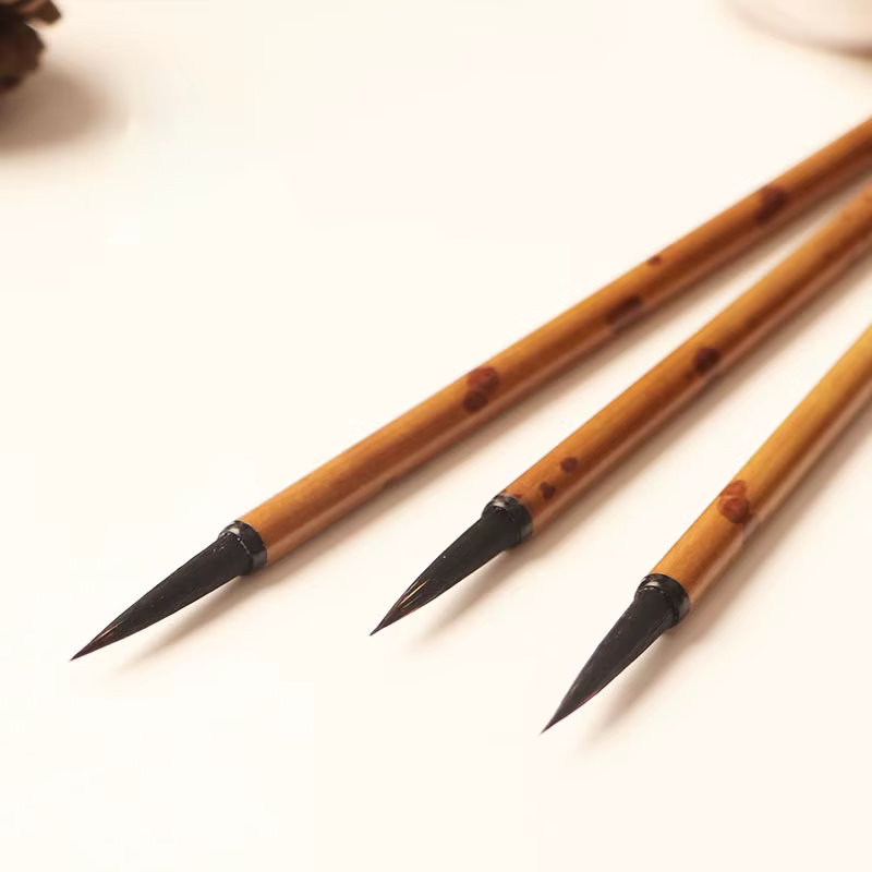 Pinceau de peinture en poils de lapin, pinceaux de dessin en ligne, de Baimiao chinois, pinceaux de 