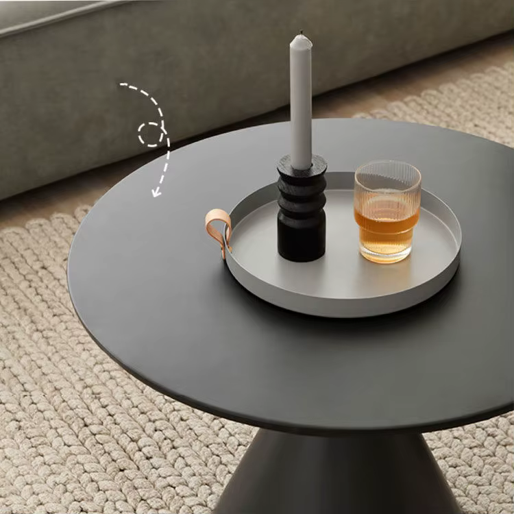 Table basse ronde en métal de luxe, meuble de salon, Table d'appoint de canapé, quelques balcon, Tab