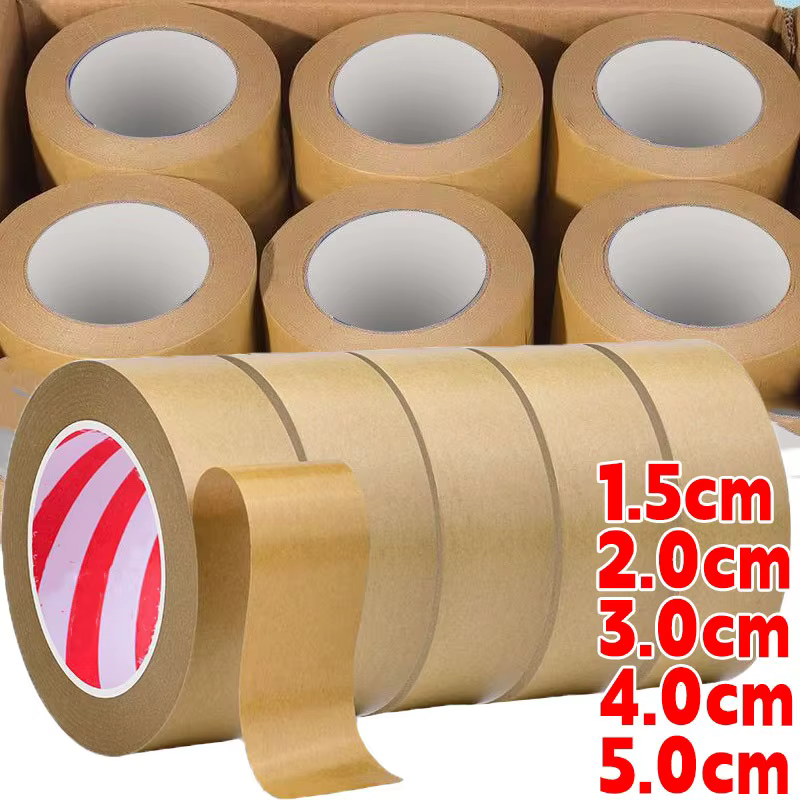 Bandes en papier Kraft auto-adhésives 23/46M, pour maison, bureau, peinture industrielle, encadremen