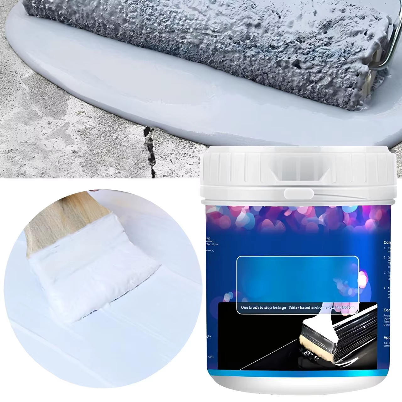 Revêtement Polyuréthane Imperméable Multi-Usages pour la Réparation des Fuites de Toiture, l'Étanché