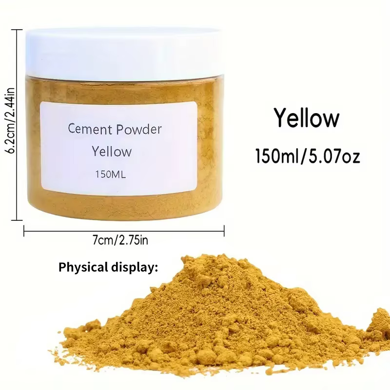 Poudre de pigment pour ciment, 12 couleurs, 150 ml par flacon. Idéal pour colorer le plâtre, la rési