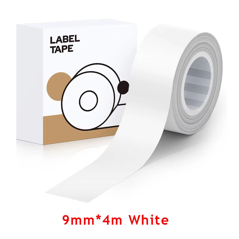 Rouleau de papier adhésif blanc/Transparent, 9mm 12mm 16mm, pour MAKEID M1/L1/E1 Mini/Mini HD, ruban